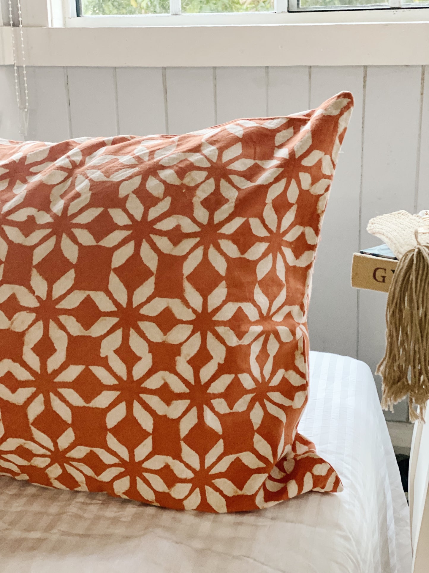 Autumn Rust Phulkari Pillowcase