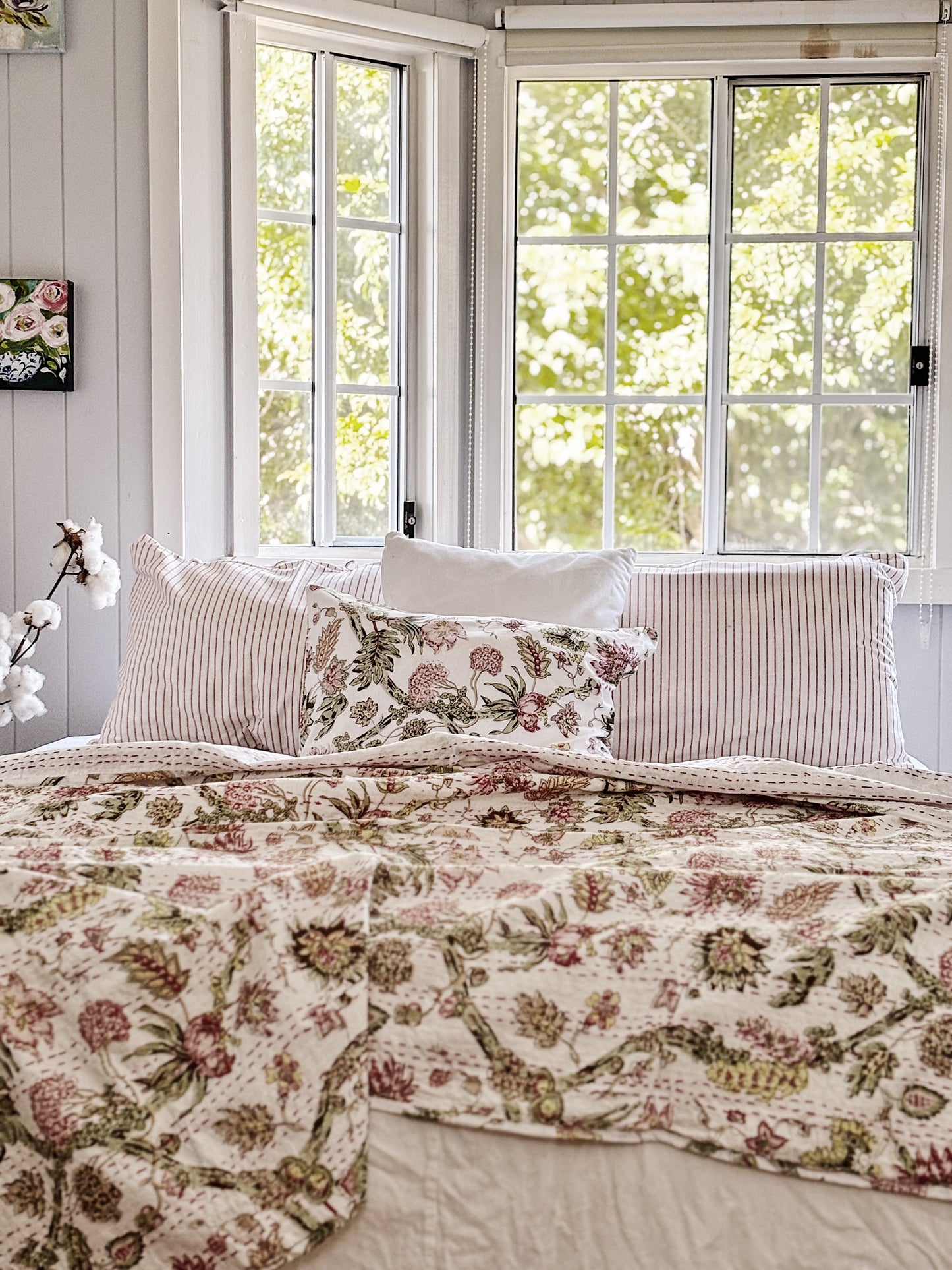 Jardin Des Plantes Kantha Quilt