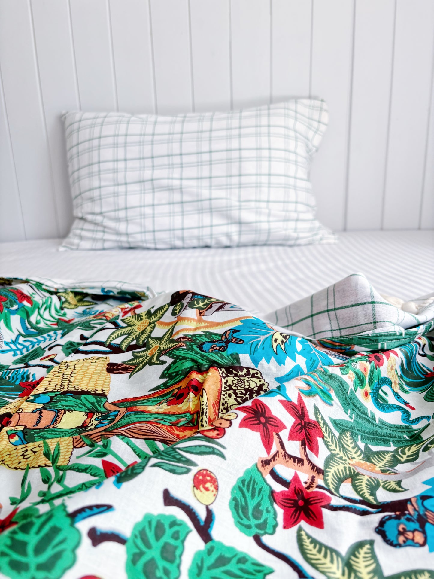 Seamoss Irish Check Pillowcase