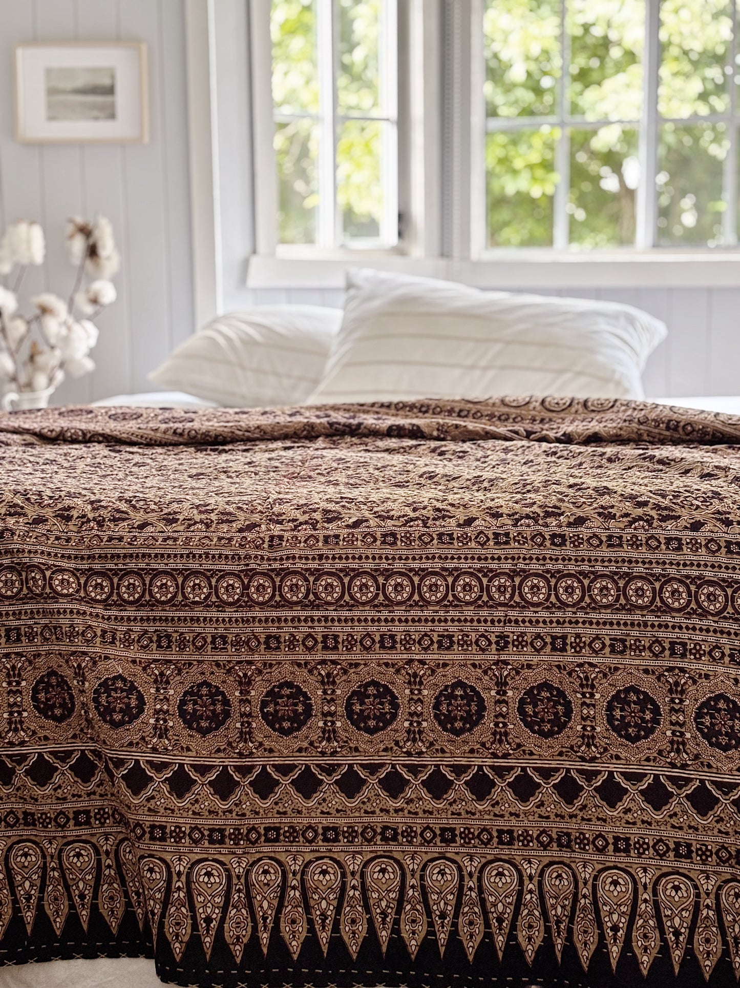 Dune Wabi Sabi Kantha Quilt
