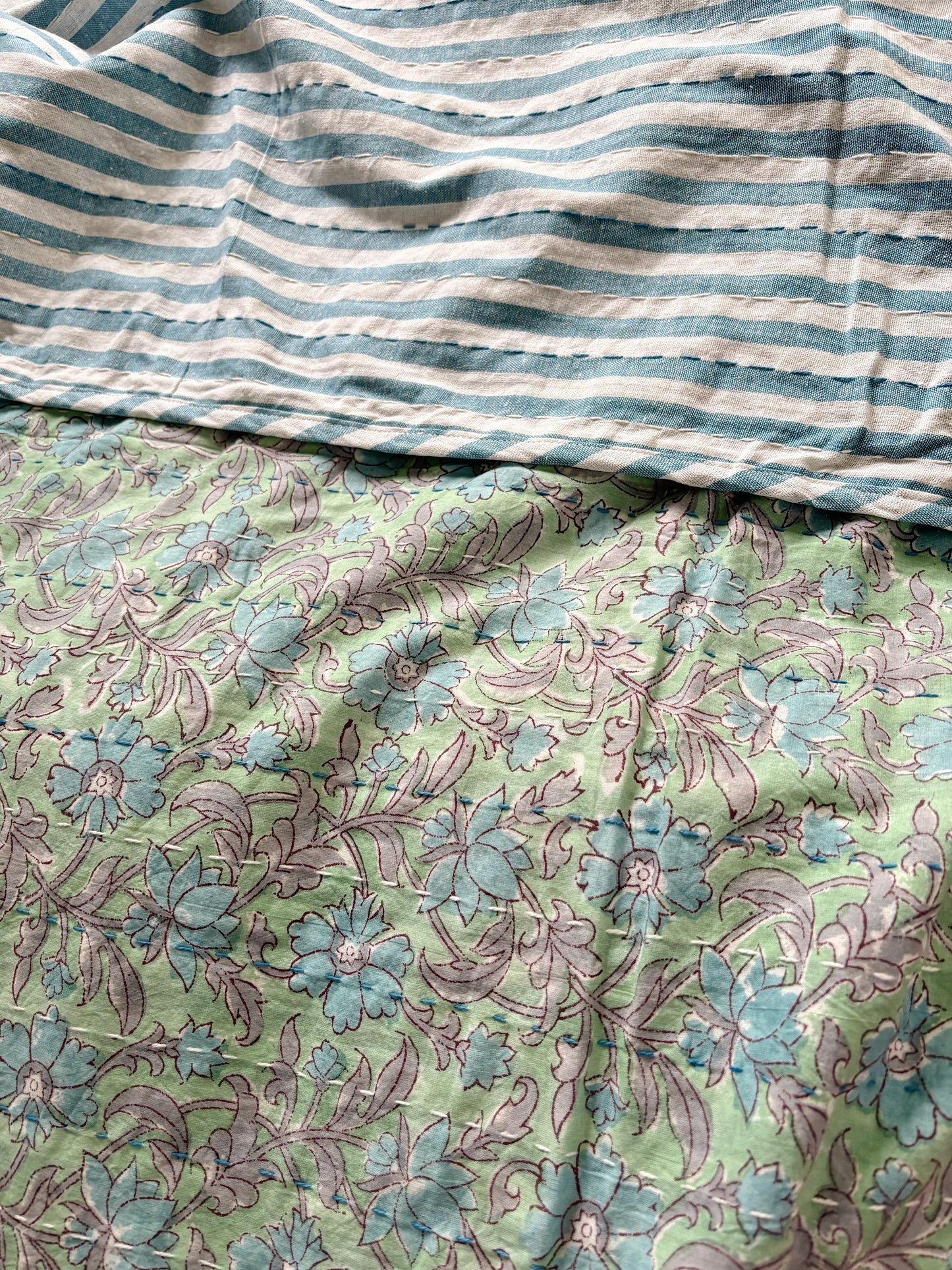 La Sunday Coastal Kantha Quilt