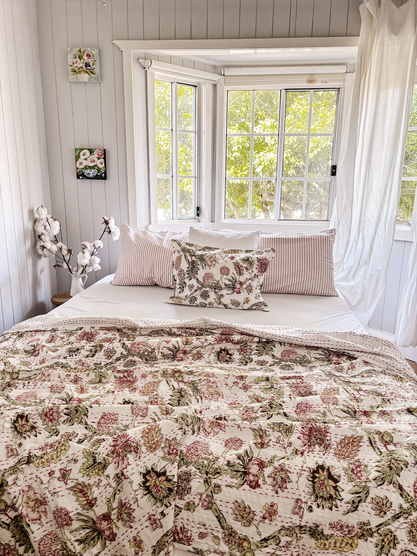 Jardin Des Plantes Kantha Quilt