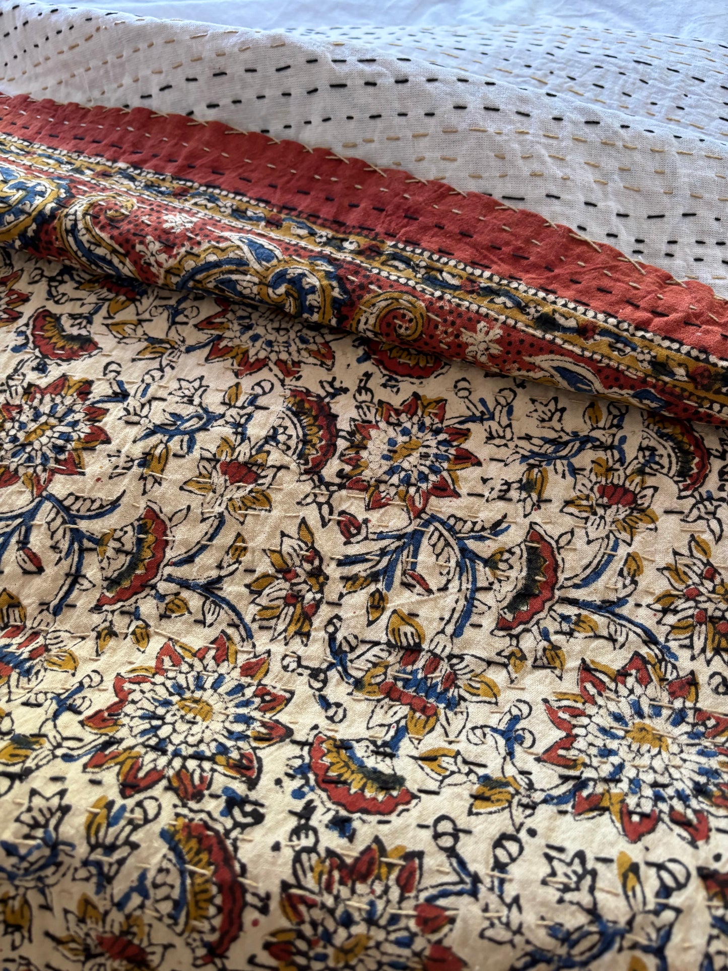Pause Wabi Sabi Kantha Quilt