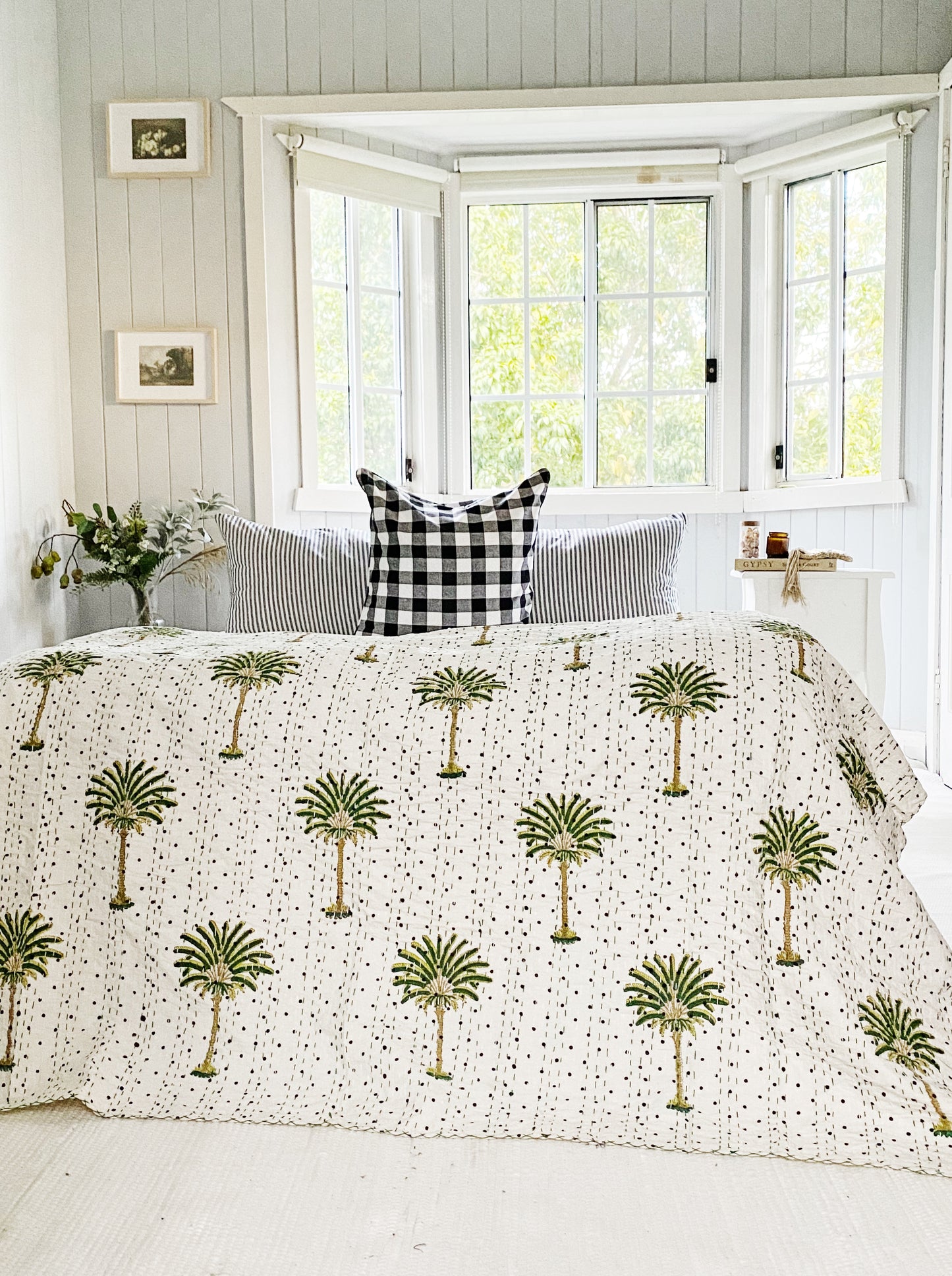 Gingham Farmhouse Euro Cushion Cover