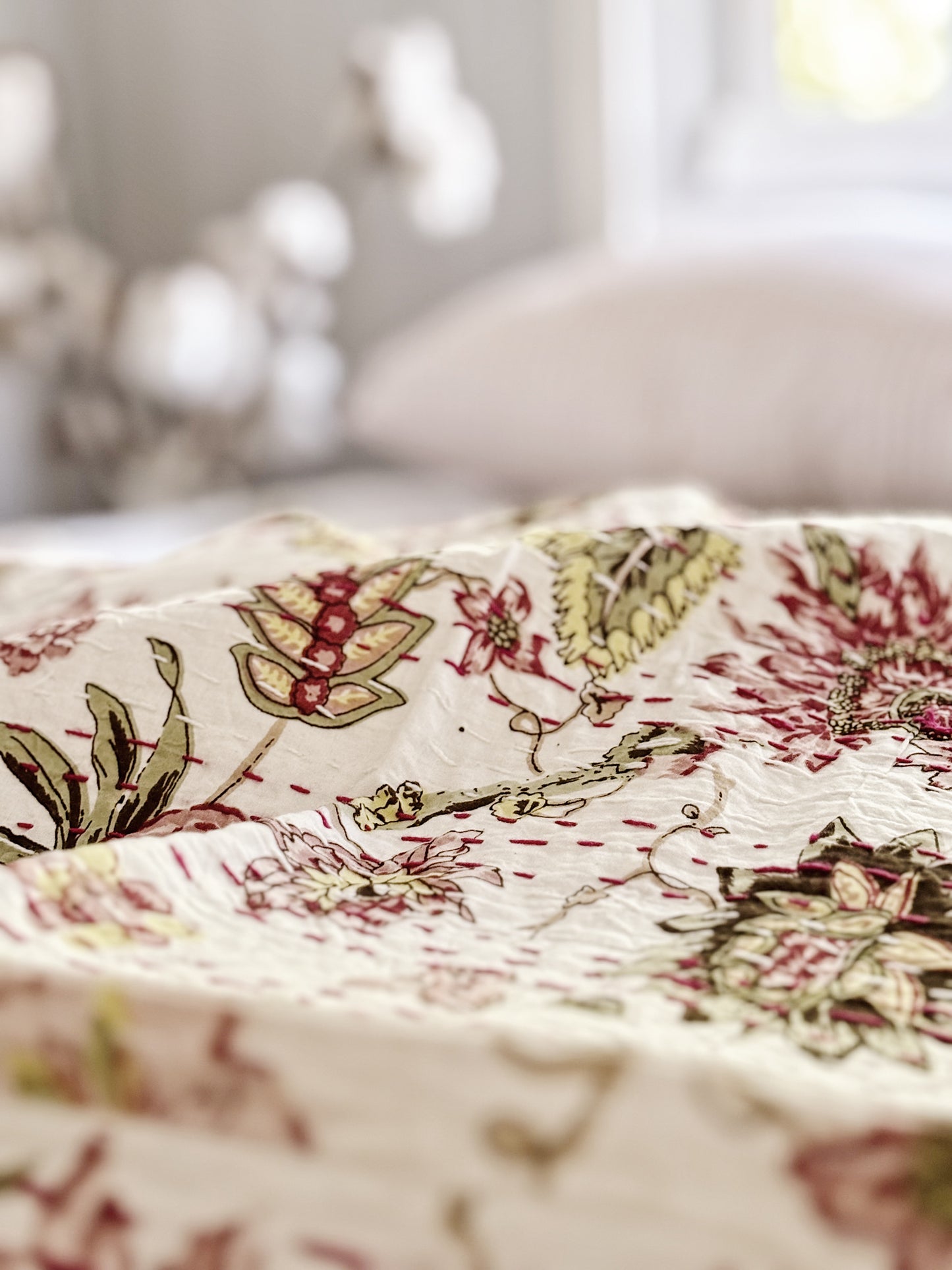 Jardin Des Plantes Kantha Quilt
