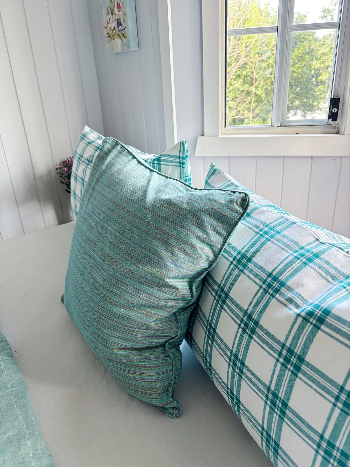 Sea Glass Stripe Cushion Cover
