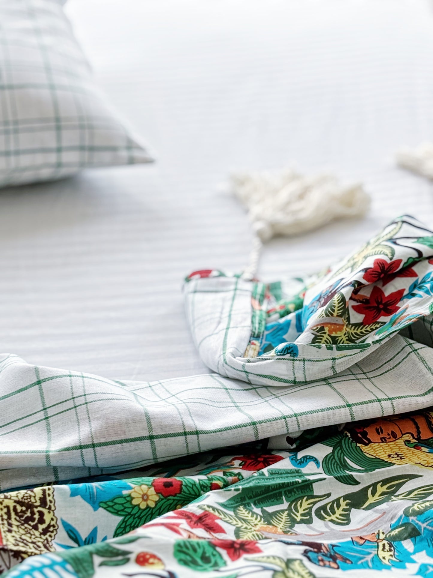 Seamoss Irish Check Pillowcase