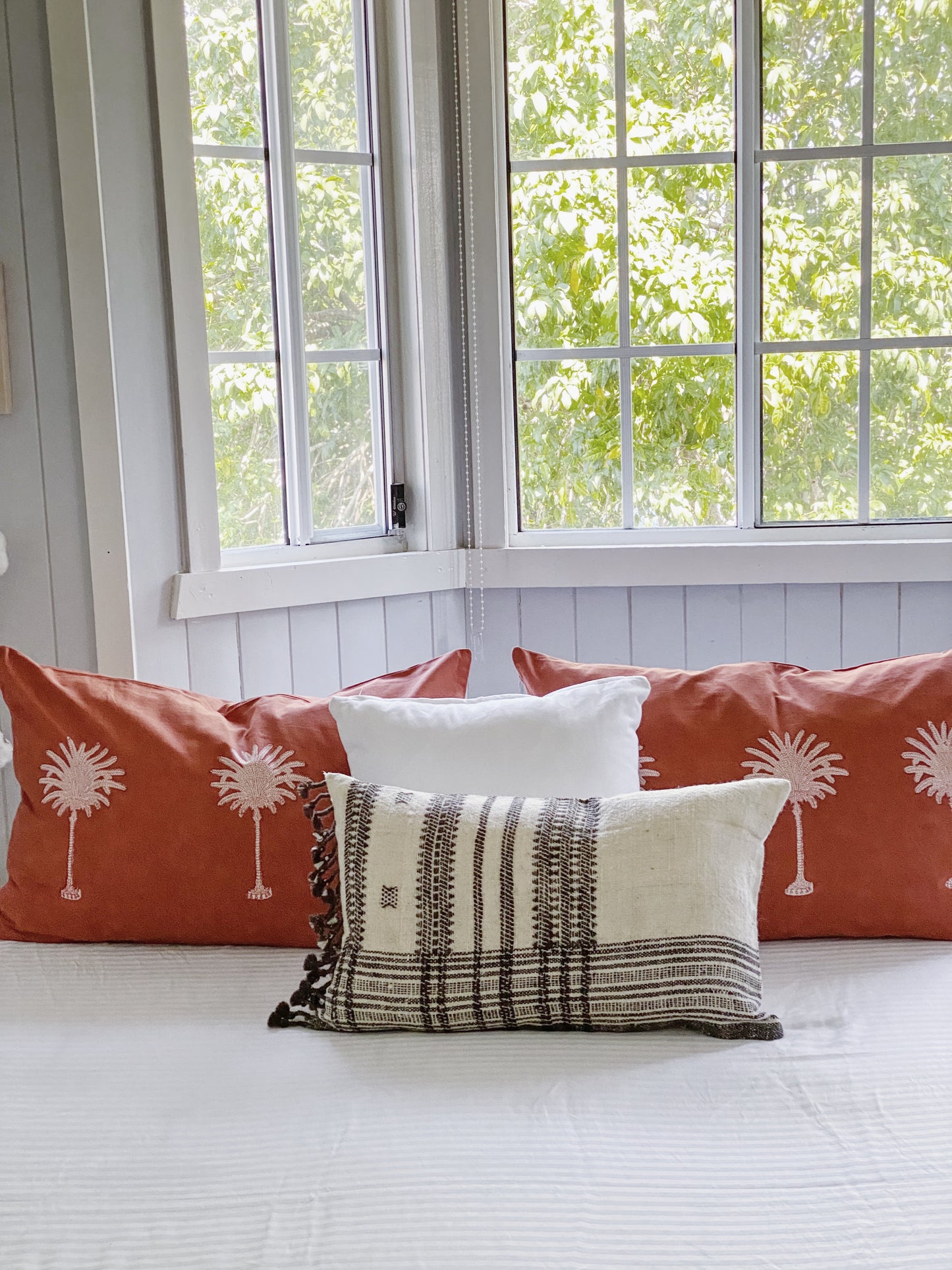Rust Palm Trees Pillowcase
