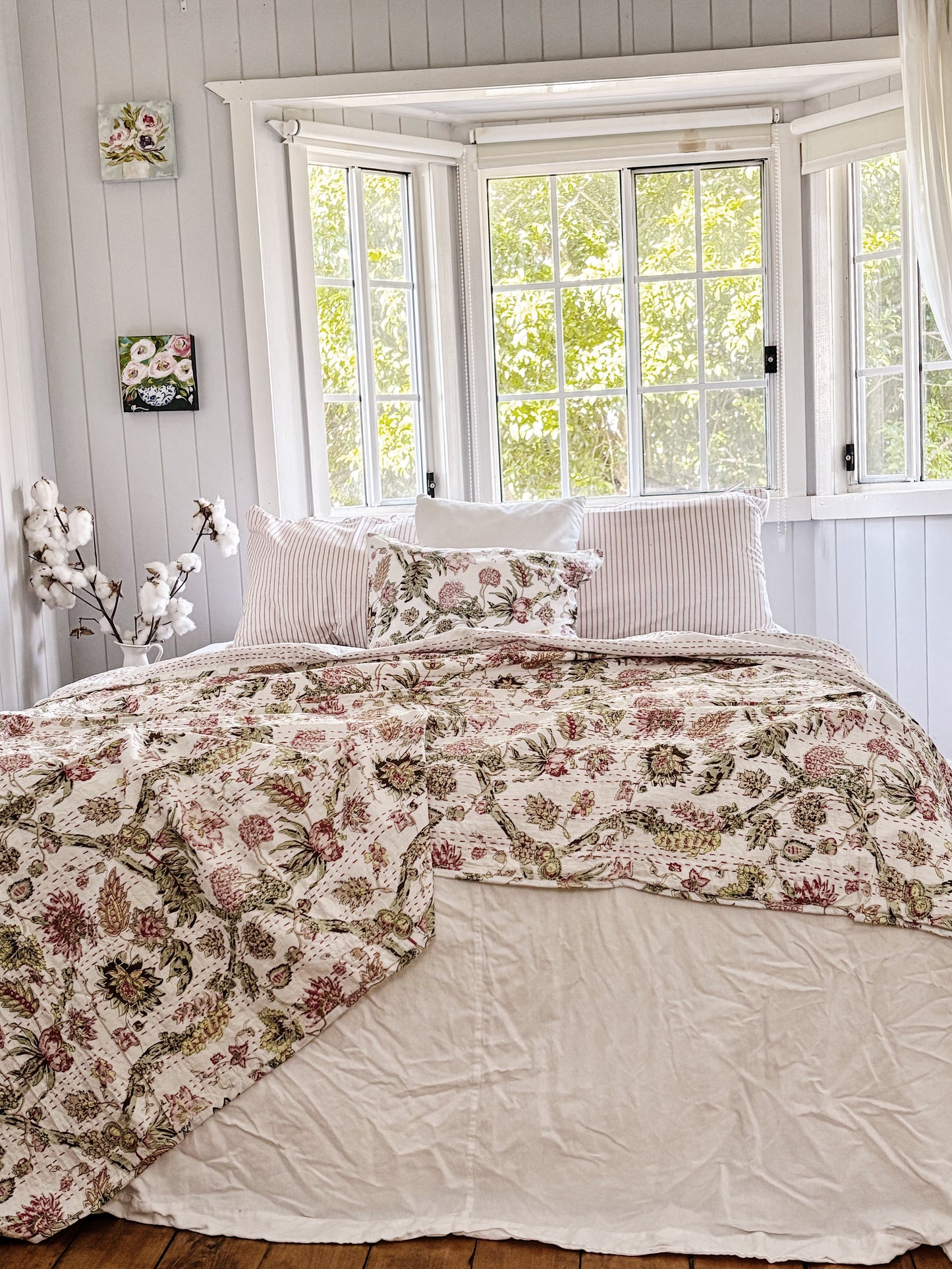 Jardin Des Plantes Kantha Quilt