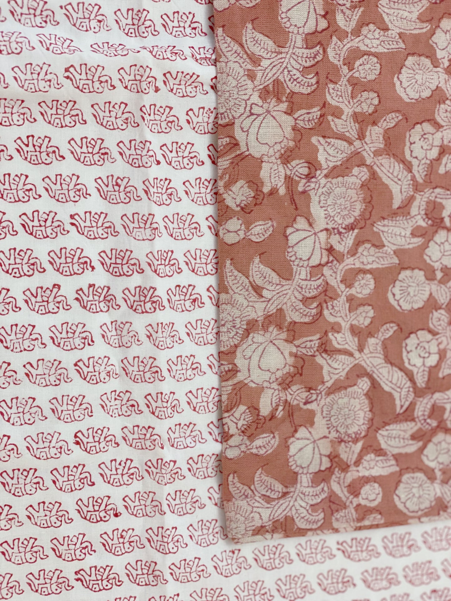 Indigo Hamptons Floral Kantha Quilt ( Large Quilt)