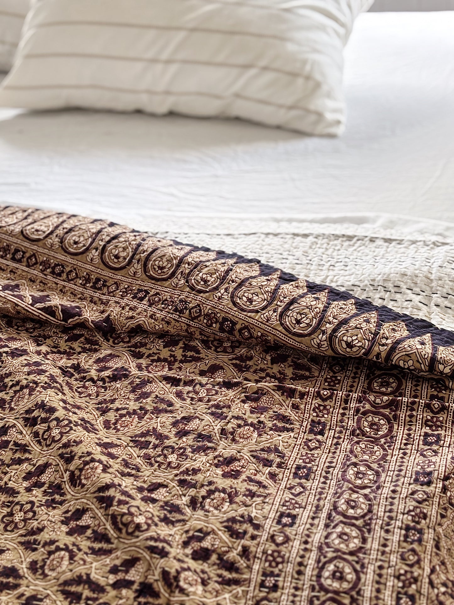 Dune Wabi Sabi Kantha Quilt