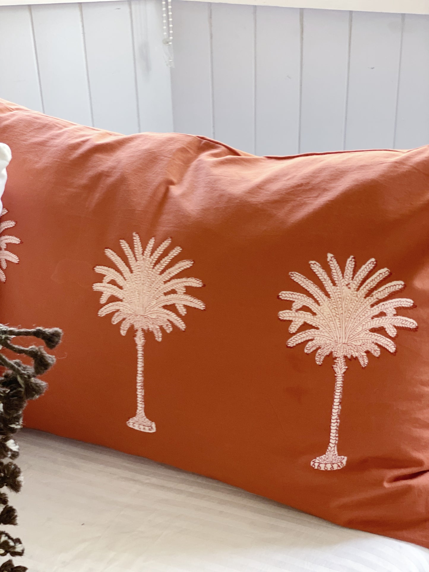 Rust Palm Trees Pillowcase