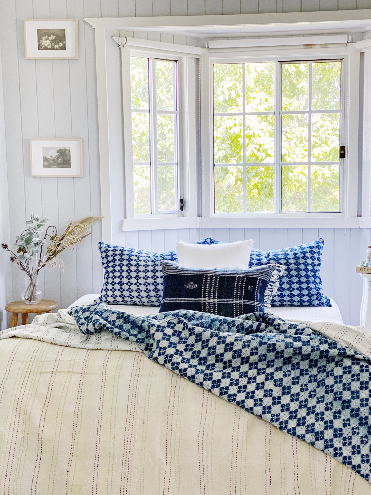 Blue Coastal Hamptons Pillowcase