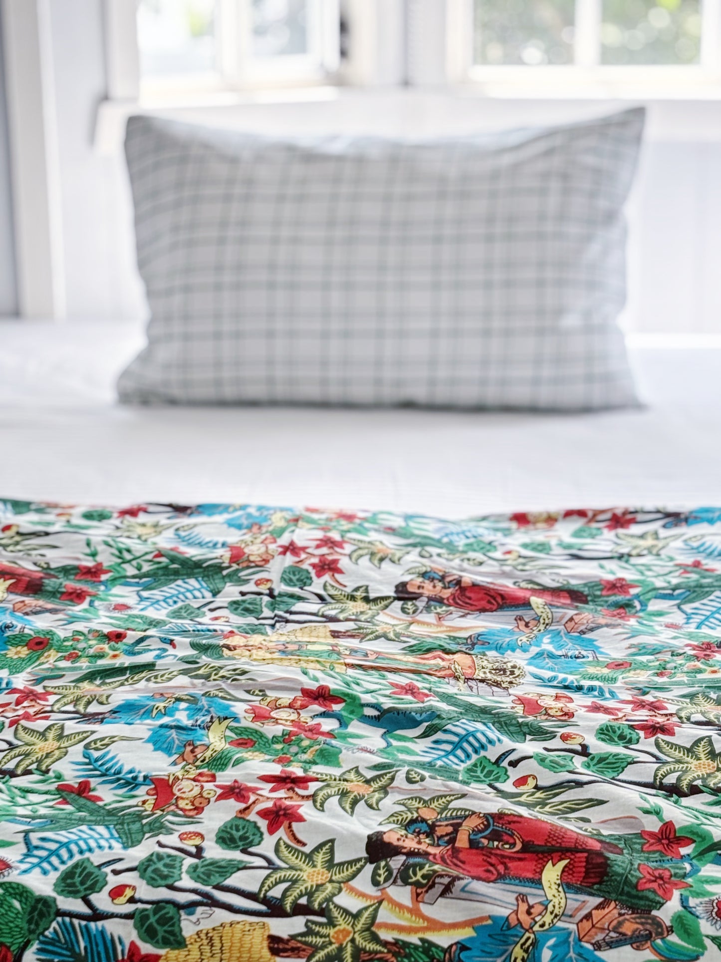 Seamoss Irish Check Pillowcase