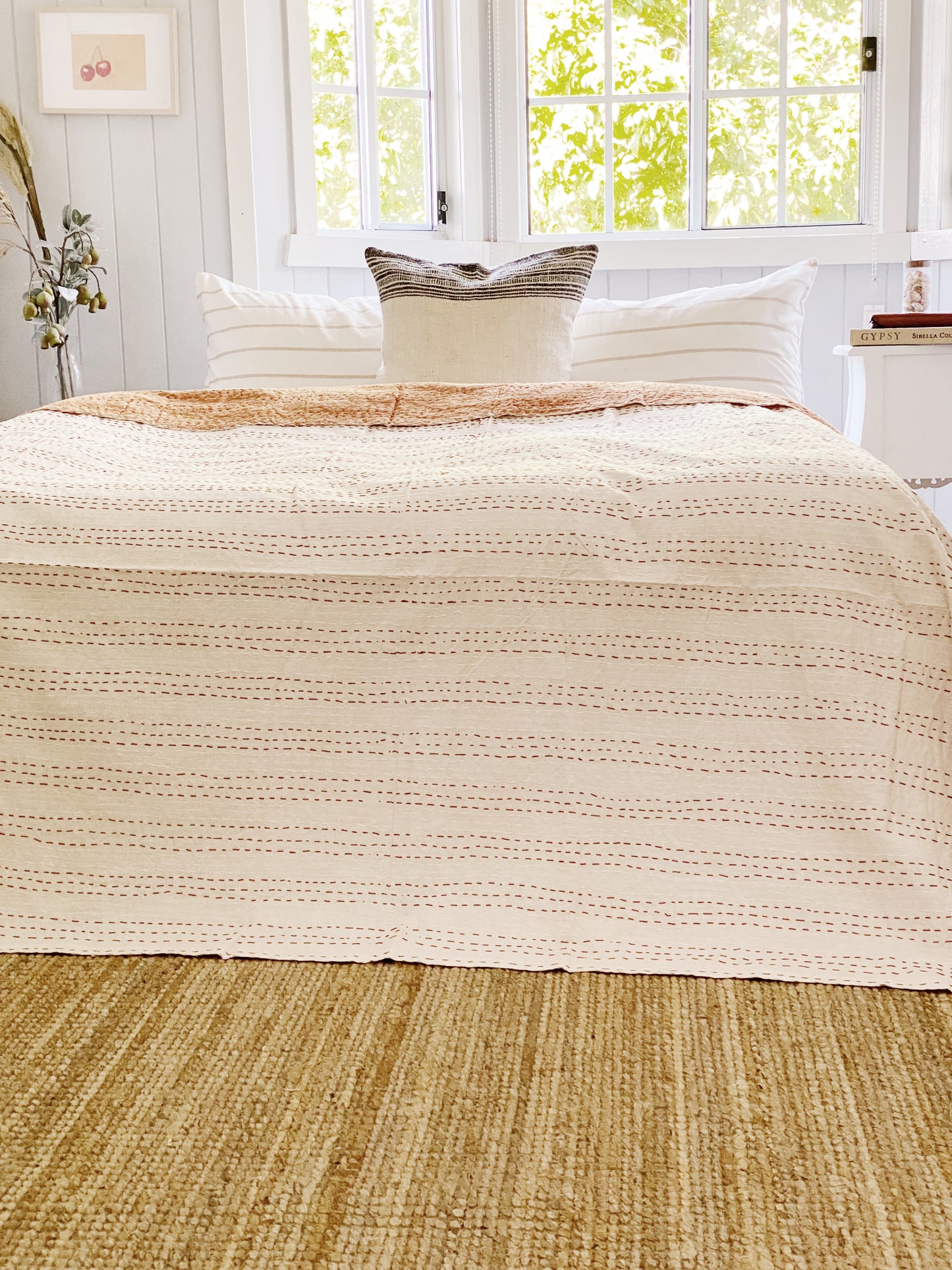 Vintage Sand Stripe Pillow Cover