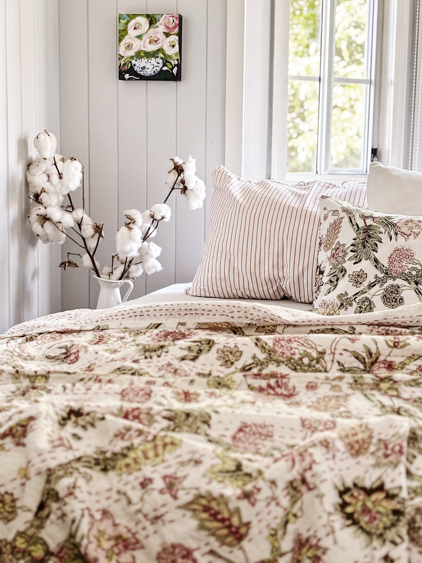 Jardin Des Plantes Kantha Quilt