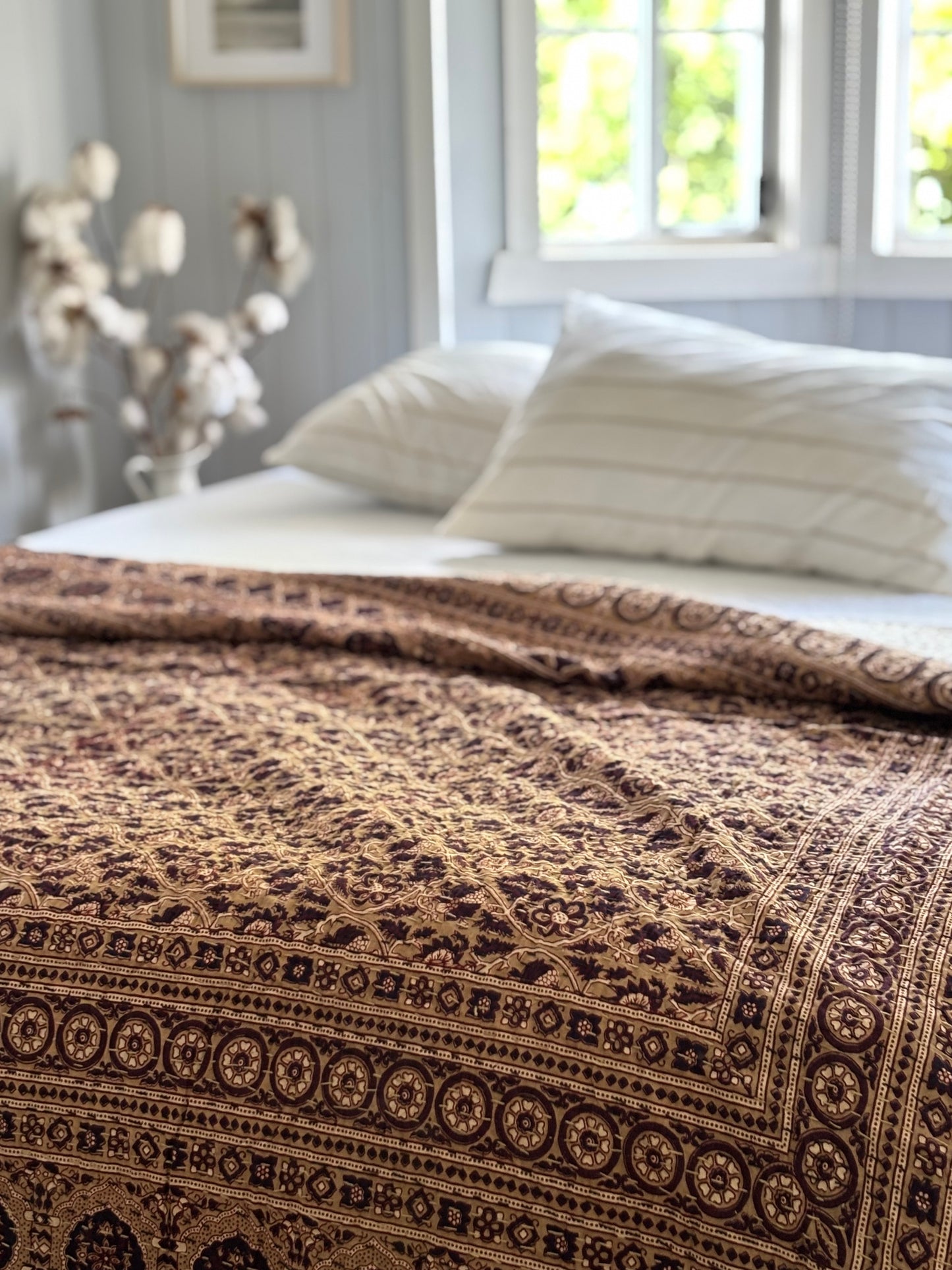 Dune Wabi Sabi Kantha Quilt