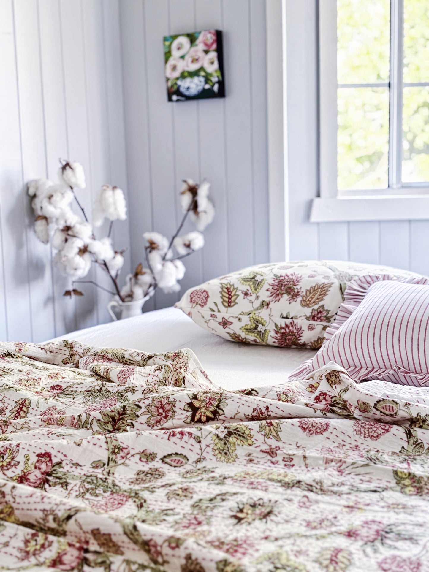 Jardin Cottage Kantha Quilt Bundle