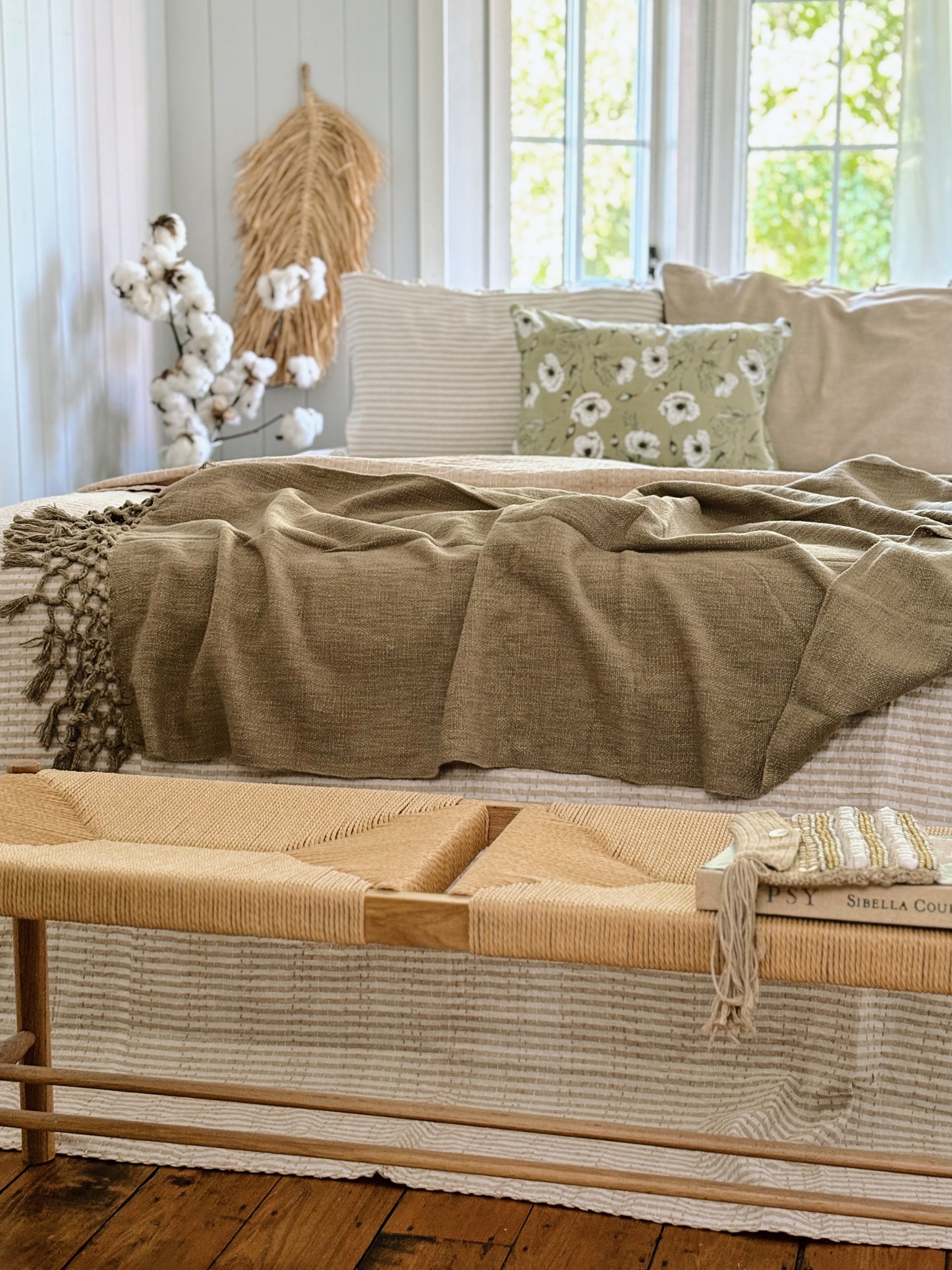 Sand Tassel Throw