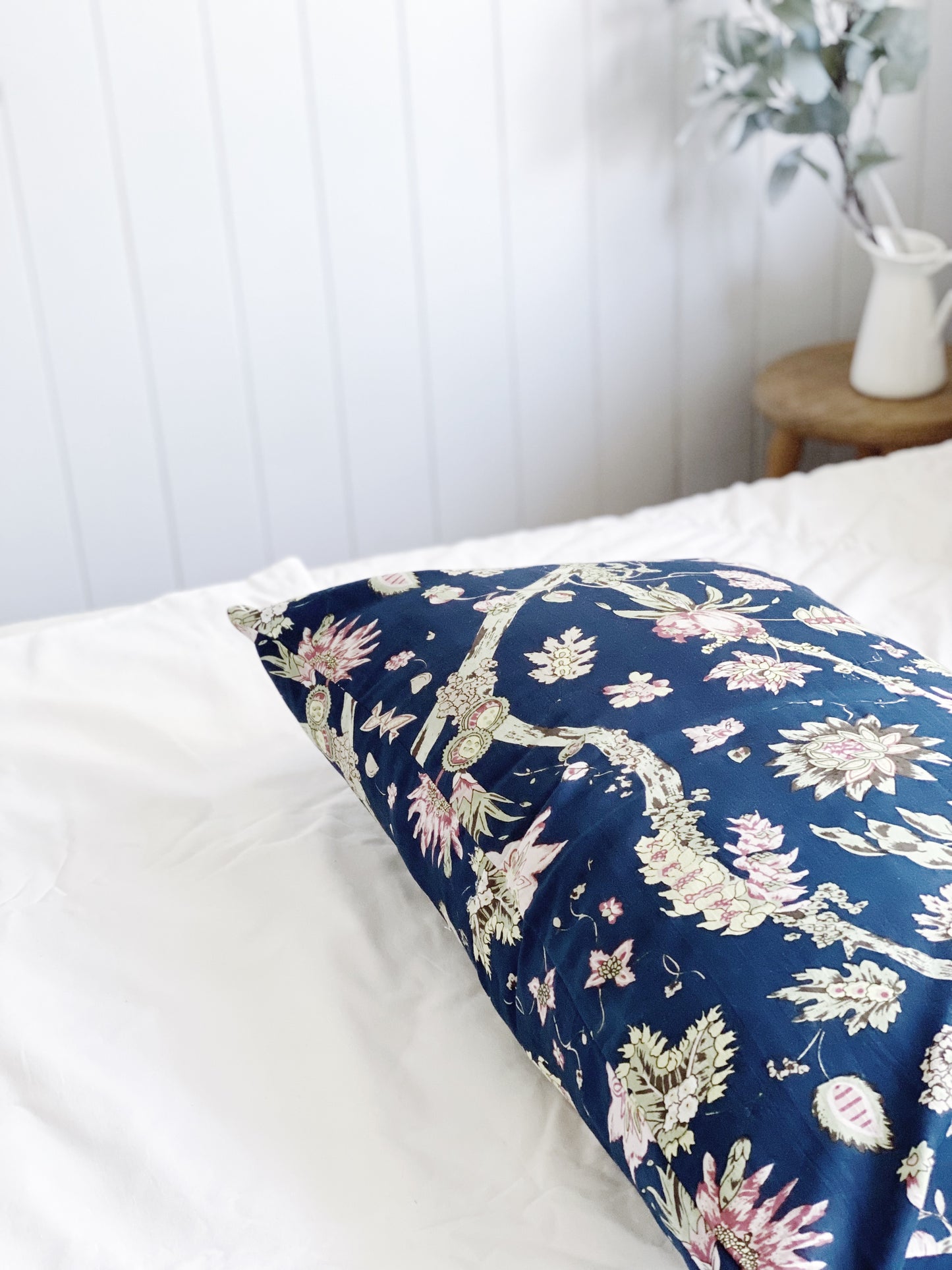 Navy Blue Jardin Pillowcase