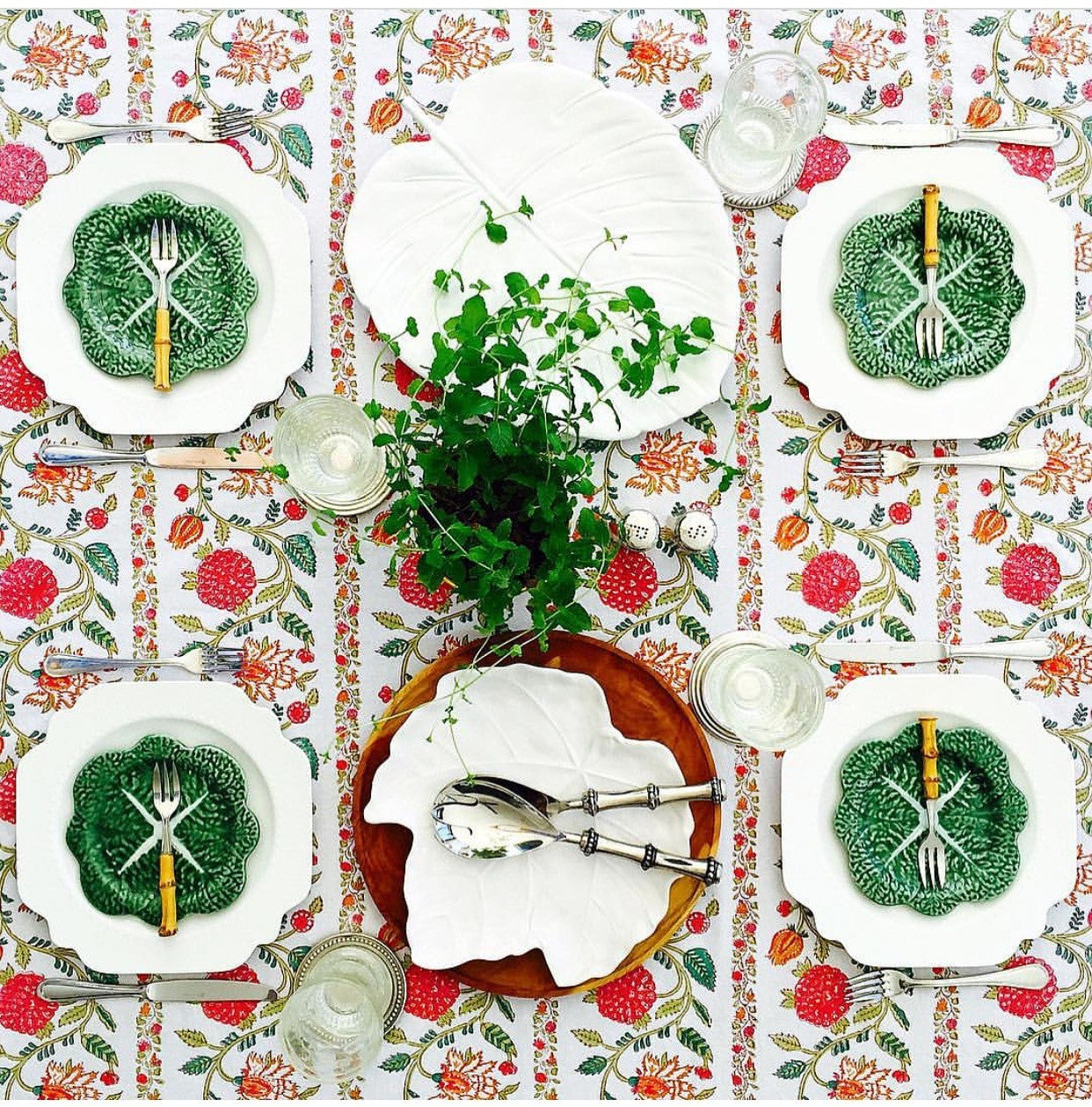 Modern Bohemian Square Tablecloth