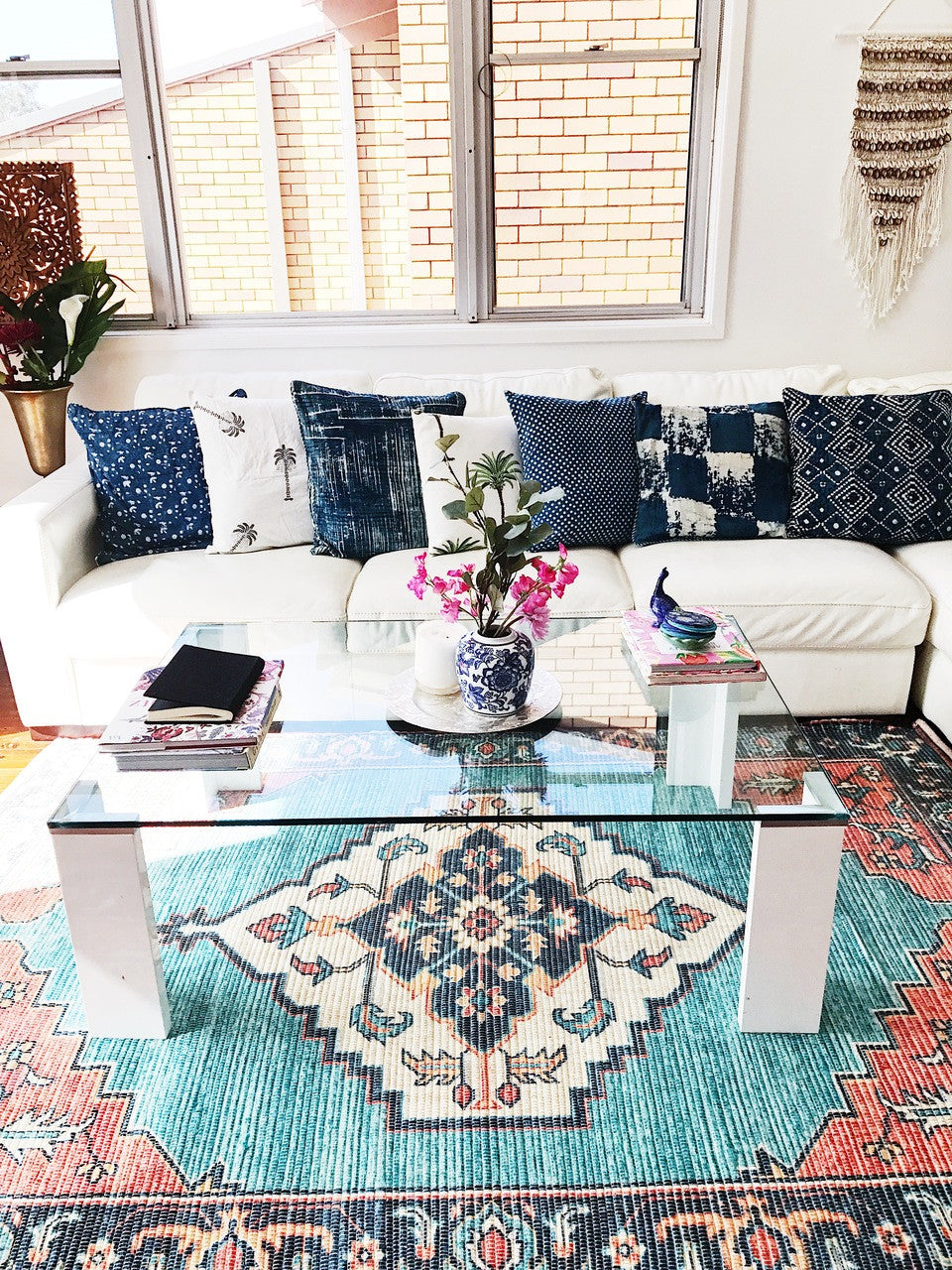 Morocco Upcycled Rug | Peacocks and Paisleys
