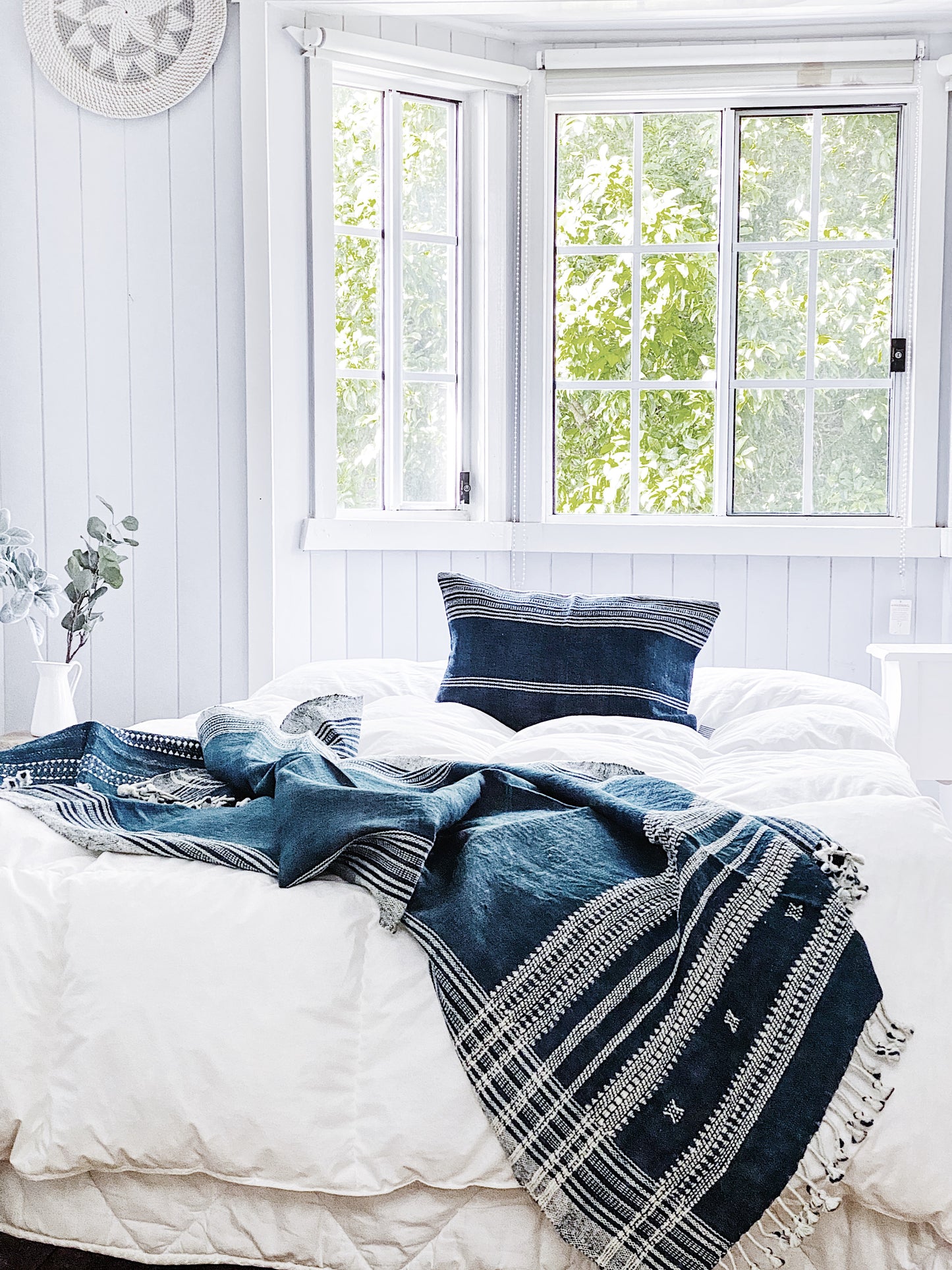 Midnight Blue Handwoven Throw