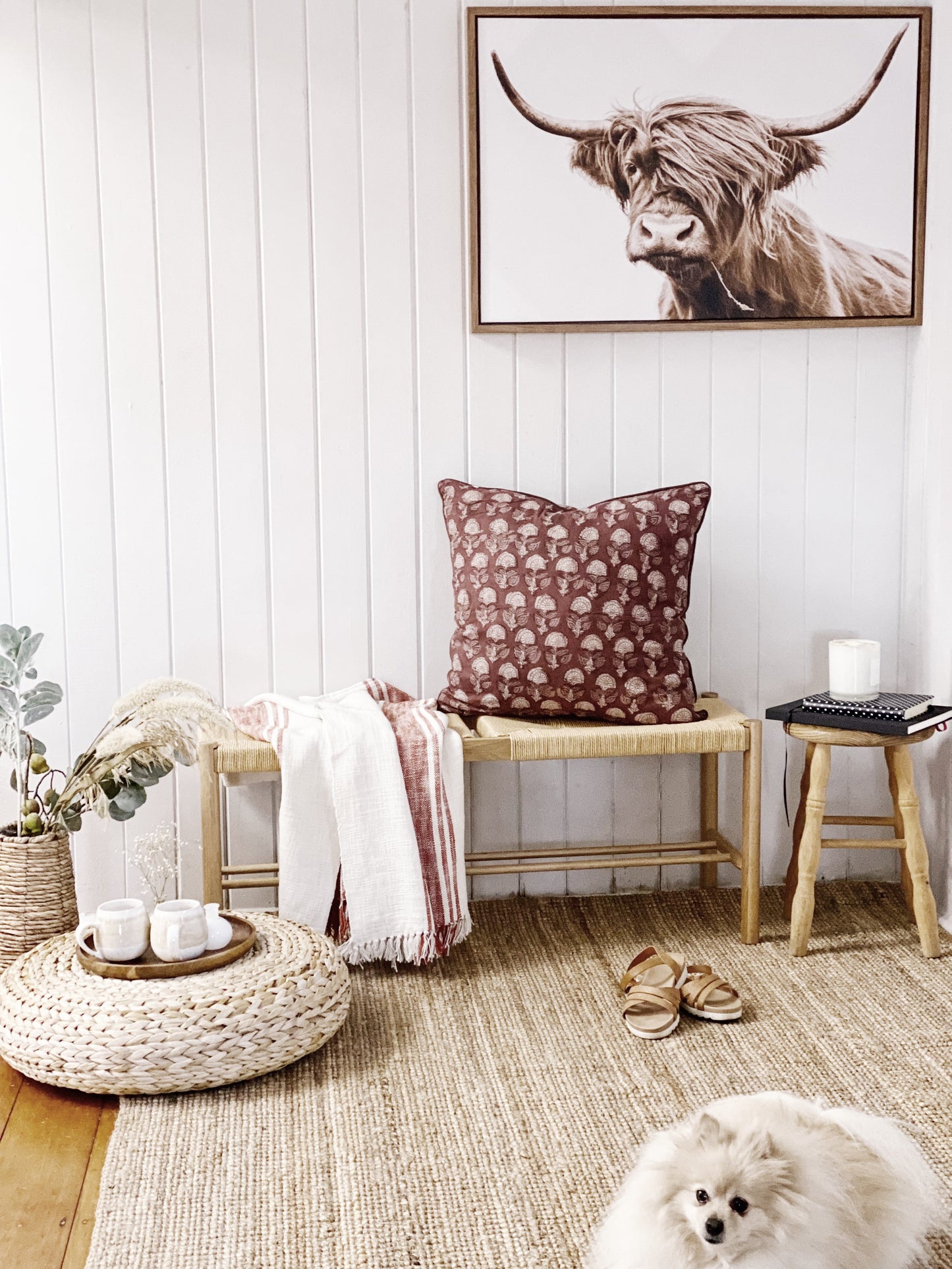 Palisades Hand Printed Cushion Cover