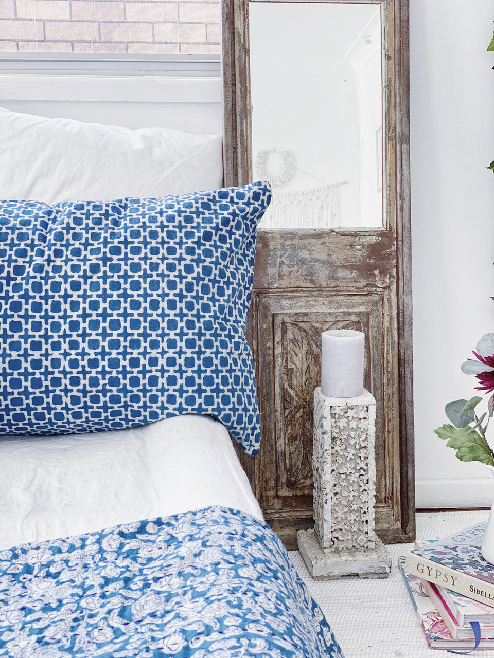 Indigo Hamptons Tic Toc  Pillowcase