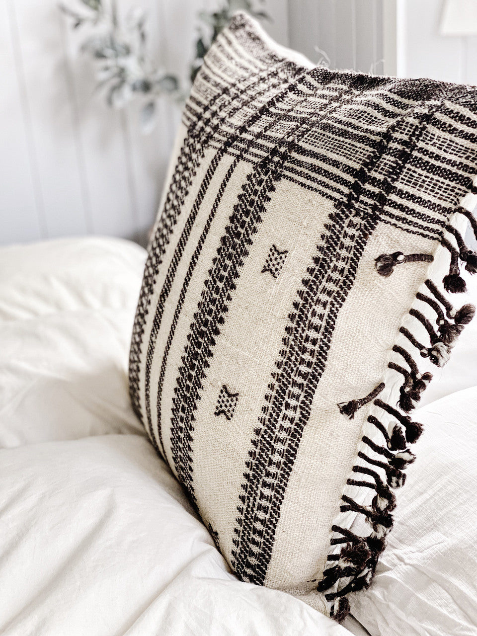 Espresso Handwoven Euro Cushion Cover