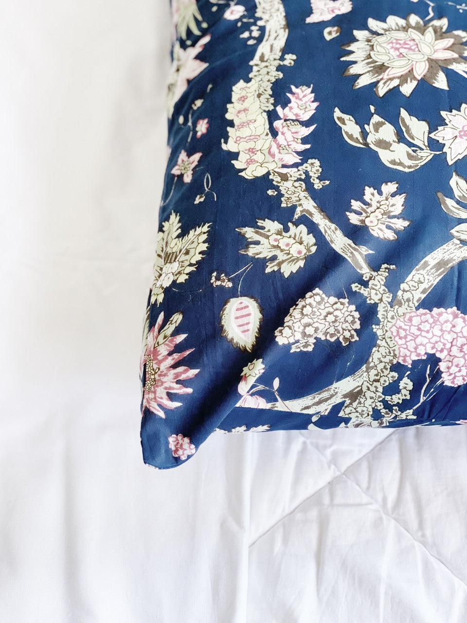 Navy Blue Jardin Pillowcase