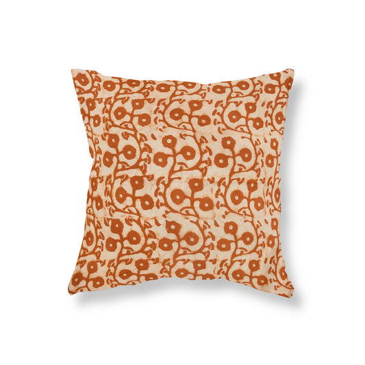 Terracotta Gumnuts Linen Euro  Cushion Cover