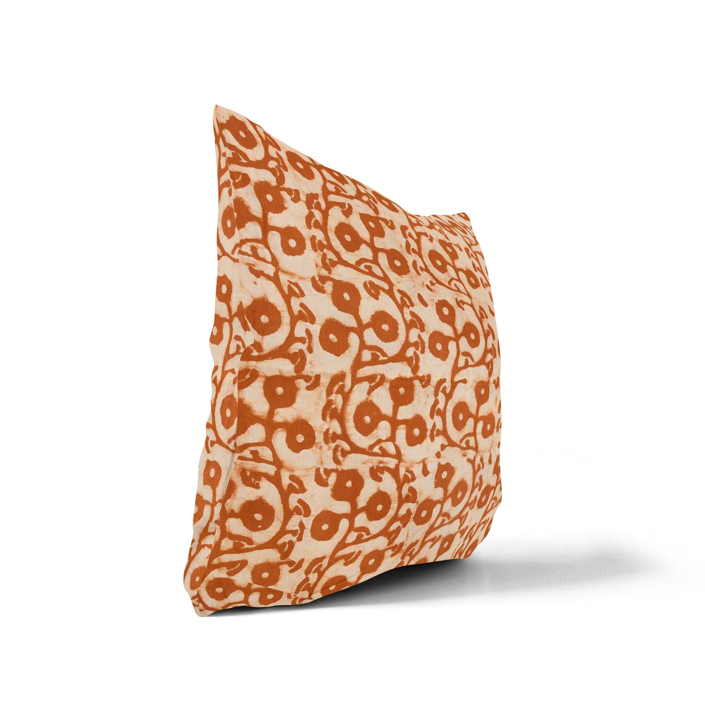 Terracotta Gumnuts Linen Euro Cushion Cover