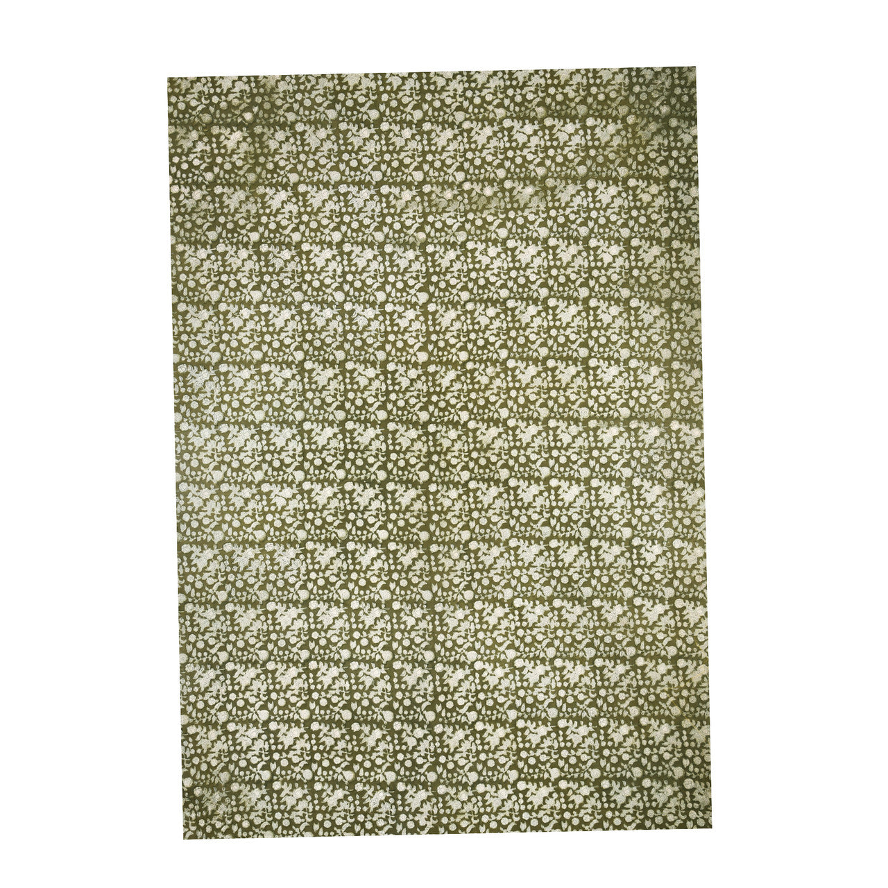 Sage Green Floral Tablecloth - 180x275cm