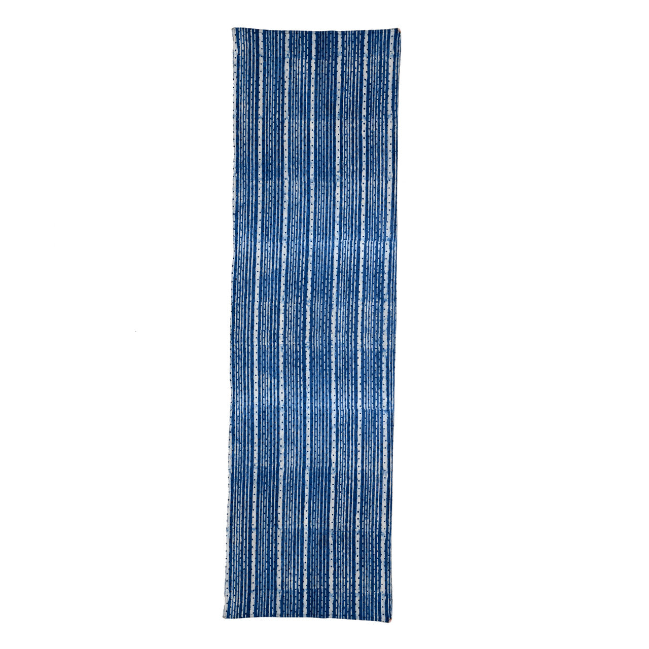 Indigo Dots And Stripes Table Runner( 40x150)