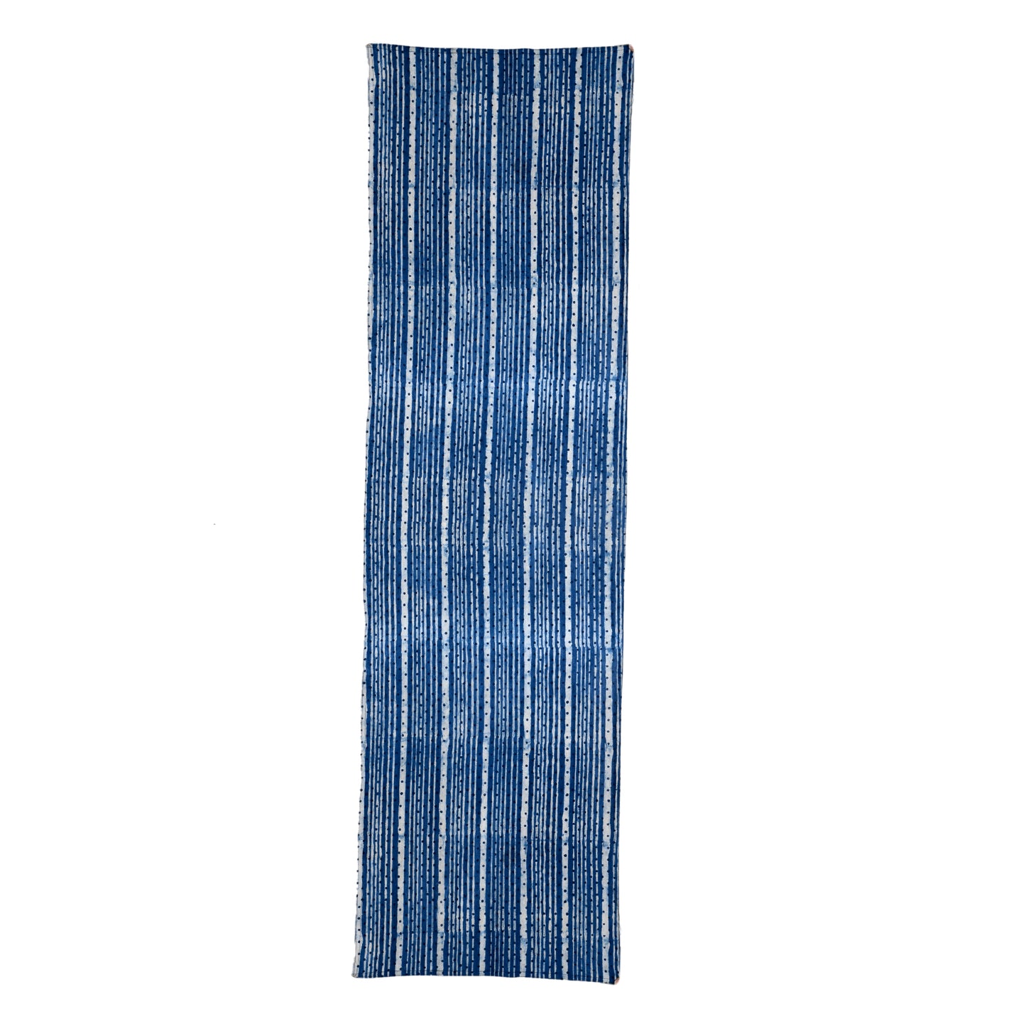 Indigo Dots And Stripes Table Runner( 40x150)