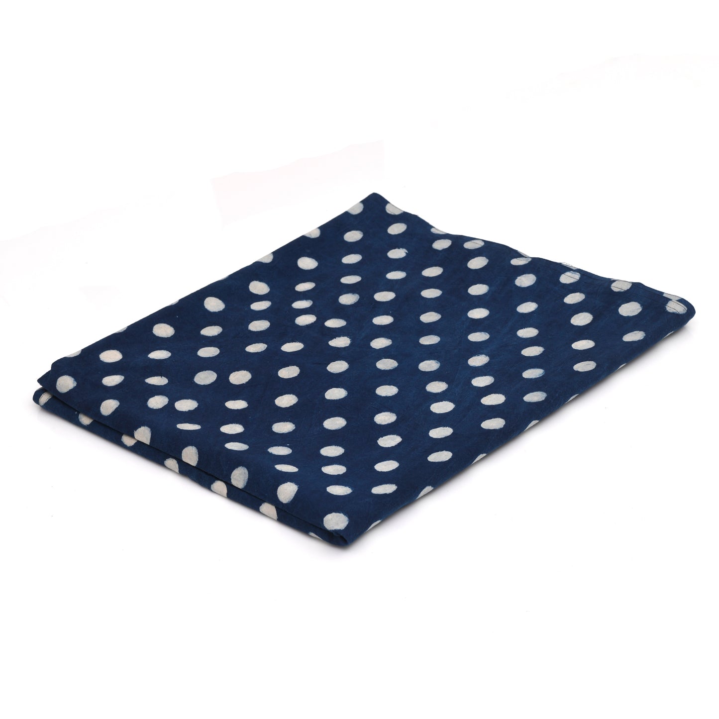 Indigo Moonlit Polka Dotty Square Tablecloth (180 X 180 cm)