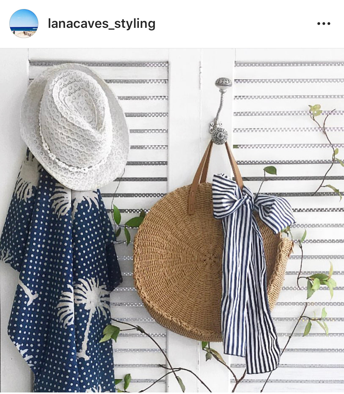 Indigo Polka Dot Palms Tablecloth (180x275cm)