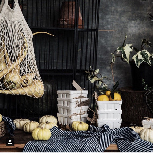 Indigo Stripes Tea Towel