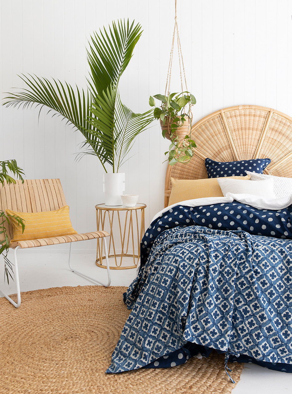 Citrine Dots Lumbar Cushion Cover