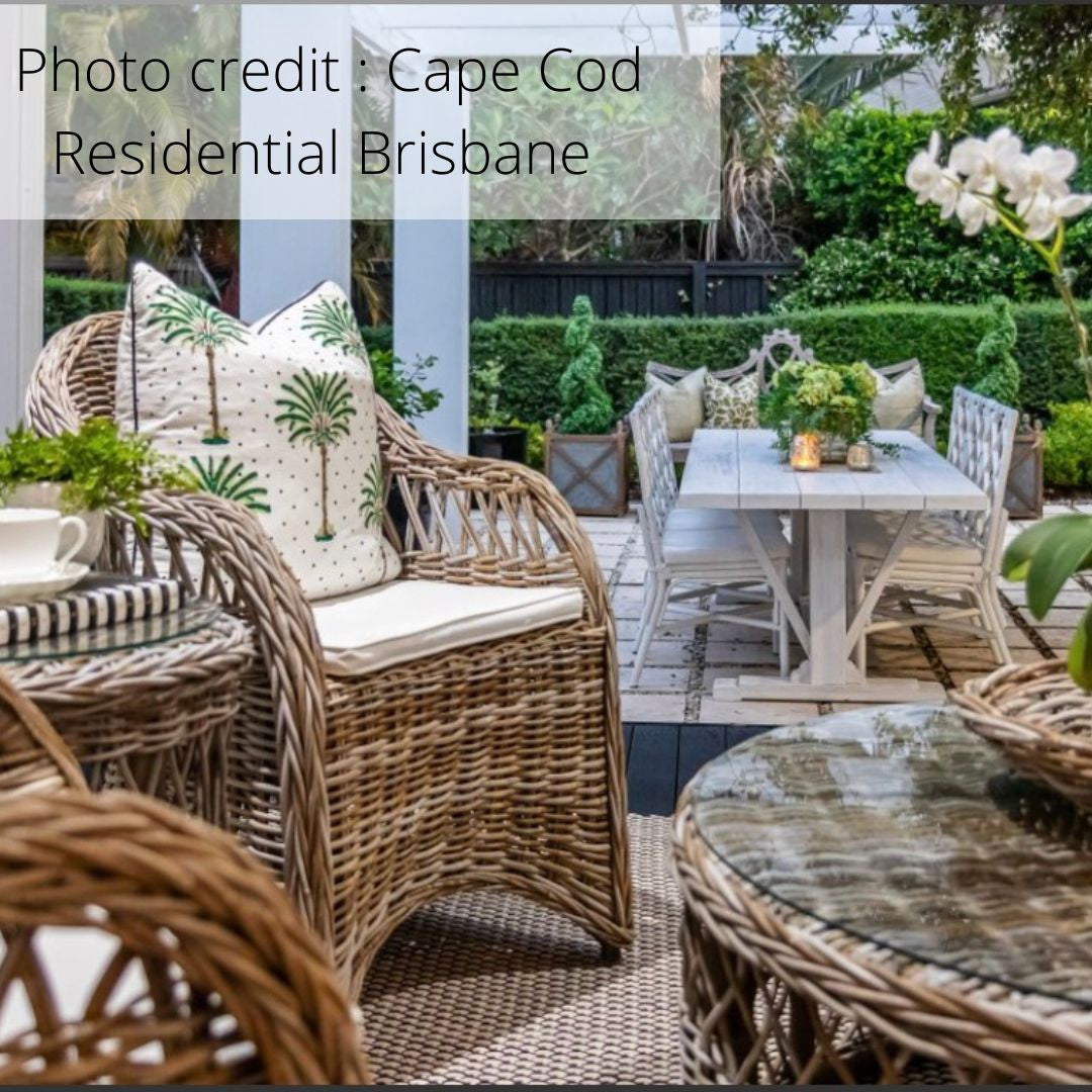 Polka Dot Palm Tree Cushion Cover