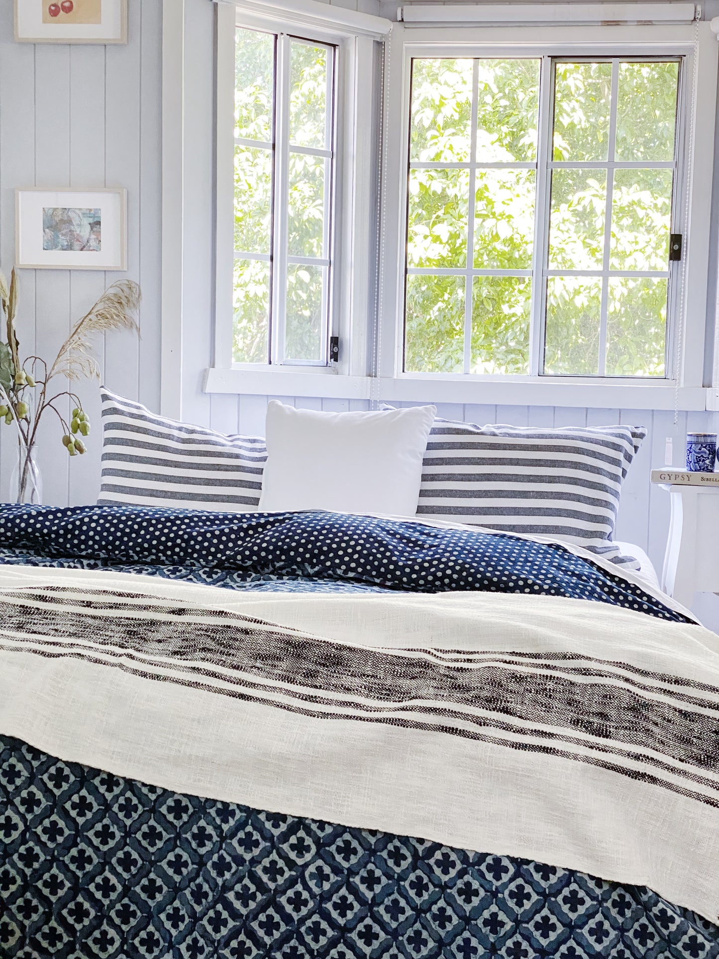 Graphite Bondi  Stripes Pillowcase
