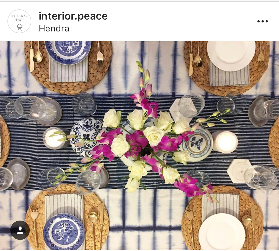 Artisan Hand Block-Printed Cotton Table Runners — Boho, Coastal & Hamptons for the Australian Table