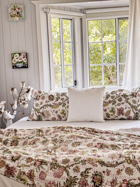 Jardin Cottage Kantha Quilt Bundle