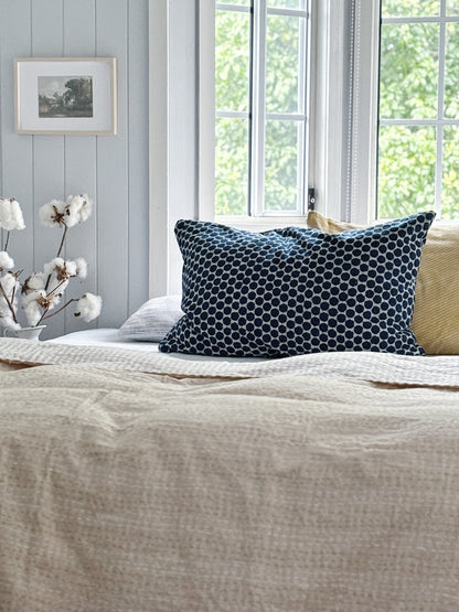 Indigo Hamptons Dots  Pillowcase