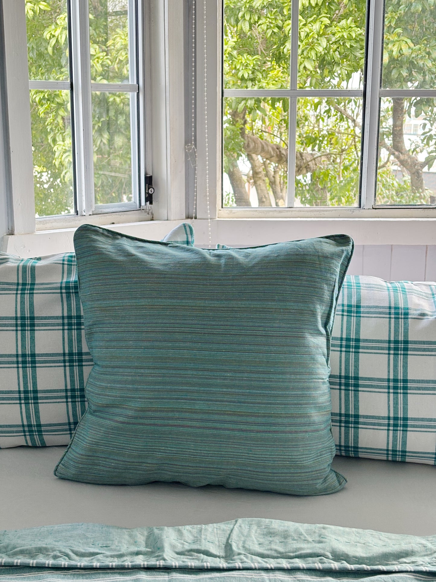 Sea Glass Stripe Cushion Cover