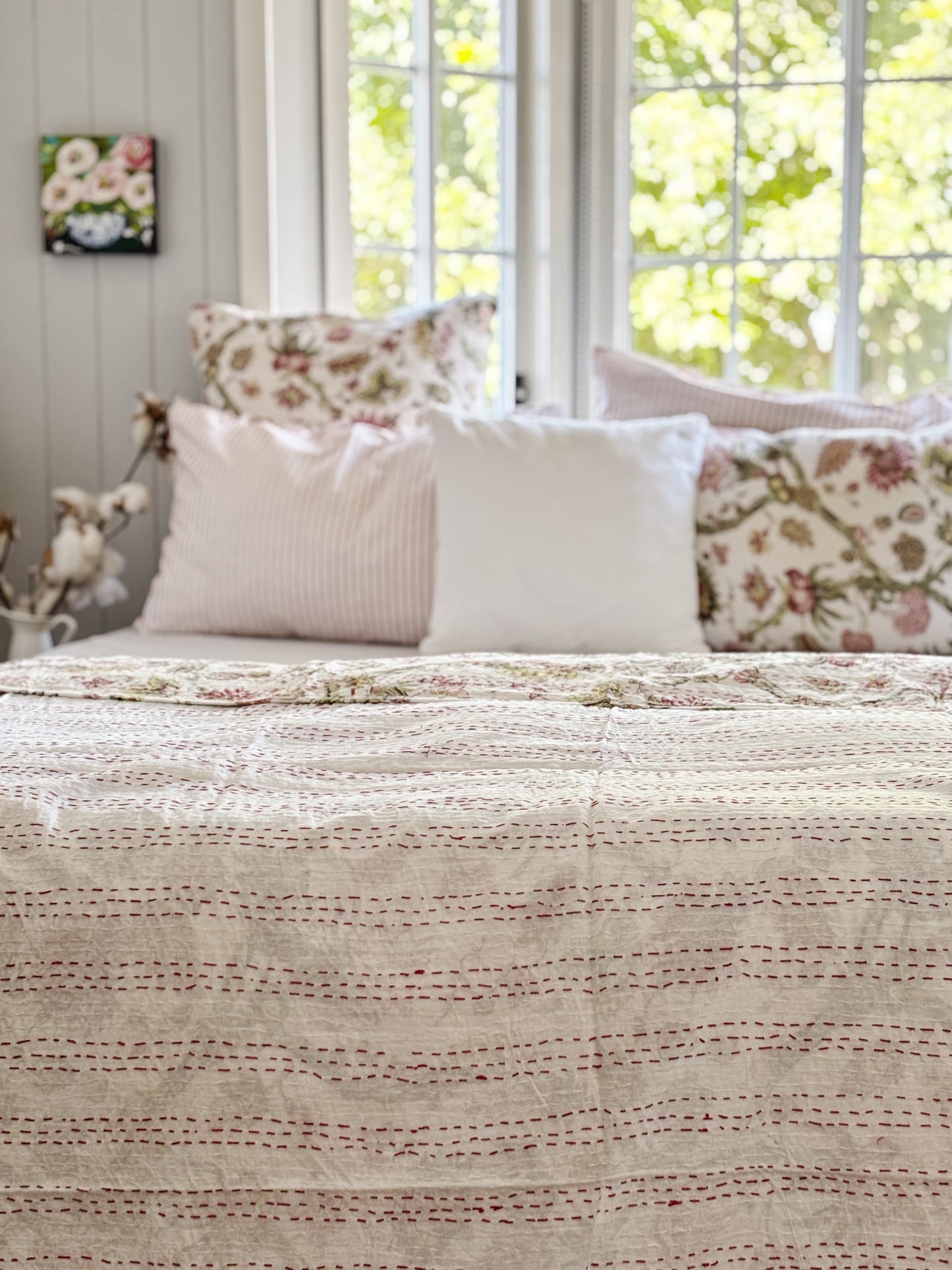 Jardin Des Plantes Kantha Quilt