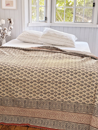 Coastal Clay Kantha Quilt