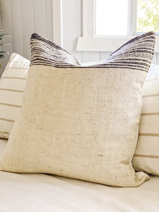 Sand Natural Handwoven Euro Cushion Cover