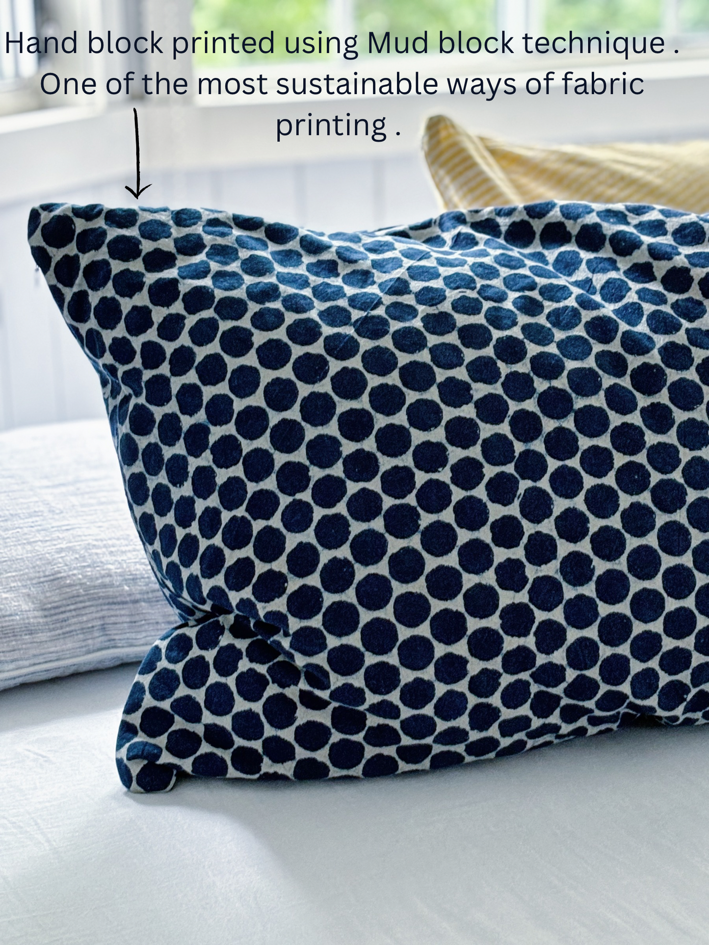 Indigo Hamptons Dots  Pillowcase